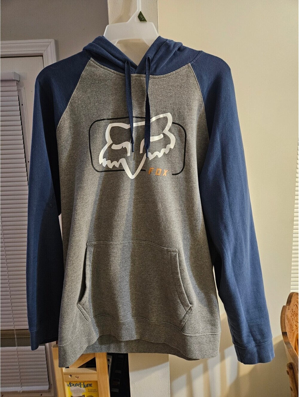 Mens Fox Racing Hoodie XXL Gray
